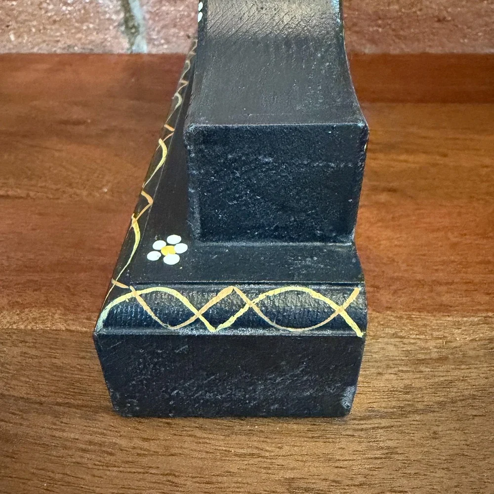 Vintage Mantle Clock Handpainted and handcrafted